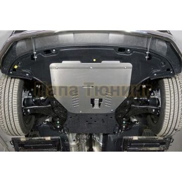 Защита картера и КПП (алюминий) 4мм ТСС для Hyundai Santa Fe 2021-/Kia Carnival (2WD) 2.2D 2021-/Kia Sorento 2020-