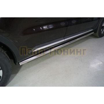 Пороги труба 60,3 мм ТСС для Kia Sorento 2020- Пороги труба 60,3 мм ТСС для Kia Sorento 2020-