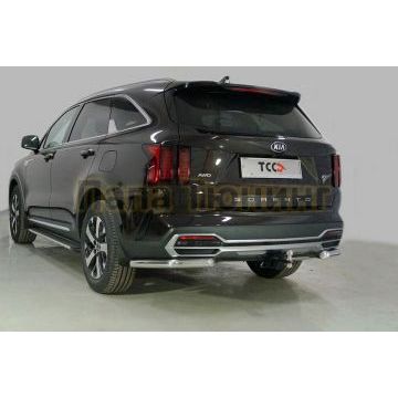 Защита задняя (уголки) 60,3 мм ТСС для Kia Sorento 2020- Защита задняя (уголки) 60,3 мм ТСС для Kia Sorento 2020-