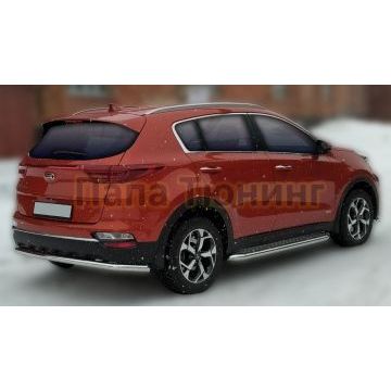 Защита задняя D 60,3 (Кроме GT-Line) Alfeko для Kia Sportage 2018-
