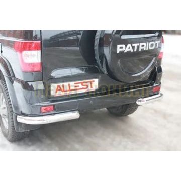 Защита задняя уголки D 76,1 Alfeko для УАЗ Патриот 2014-