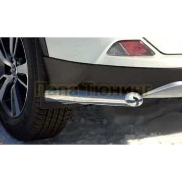 Защита задняя уголки D 60,3 Alfeko для Toyota RAV-4 2015-2019