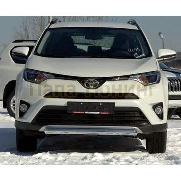 Защита передняя (ОВАЛ) D 75х42 Alfeko для Toyota RAV-4 2015-2019 Защита передняя (ОВАЛ) D 75х42 Alfeko для Toyota RAV-4 2015-2019