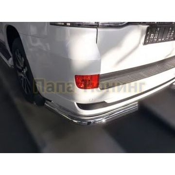 Защита задняя уголки D 76,1 Alfeko для Toyota Land Cruiser 200 Executive Lounge 2018-