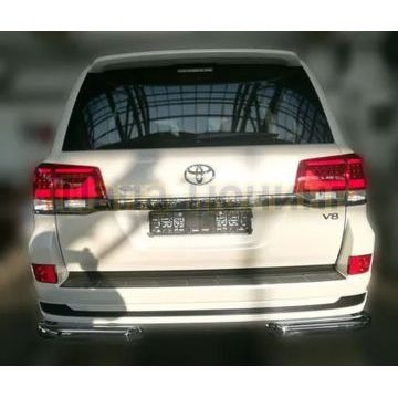 Защита задняя уголки D 76,1 Alfeko для Toyota Land Cruiser 200 Executive Lounge 2018-