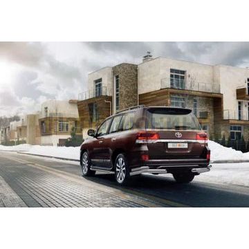 Защита задняя уголки двойные D 76,1х50,8 Alfeko для Toyota Land Cruiser 200 Executive 2016- Защита задняя уголки двойные D 76,1х50,8 Alfeko для Toyota Land Cruiser 200 Executive 2016-