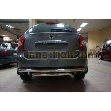 Защита задняя двойная D 60,3/42,4 Alfeko для SsangYong Actyon 2013- Защита задняя двойная D 60,3/42,4 Alfeko для SsangYong Actyon 2013-