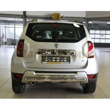 Защита задняя двойная D 60,3/42,4 Alfeko для Renault Duster 2015- Защита задняя двойная D 60,3/42,4 Alfeko для Renault Duster 2015-
