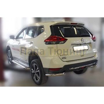 Защита задняя уголки D 60,3  Alfeko для Nissan X-Trail 2018-