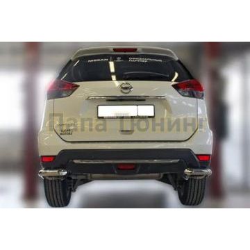 Защита задняя уголки D 60,3  Alfeko для Nissan X-Trail 2018-