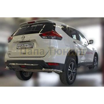 Защита задняя уголки D 60,3  Alfeko для Nissan X-Trail 2018-