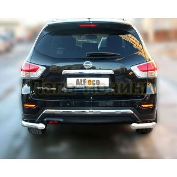 Защита задняя уголки D 76,1 Alfeko для Nissan Pathfinder 2014-2016 Защита задняя уголки D 76,1 Alfeko для Nissan Pathfinder 2014-2016