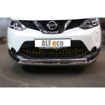 Защита передняя двойная D 60,3/42,4 (сборка С-Пб) Alfeko для Nissan Qashqai 2015-2019
