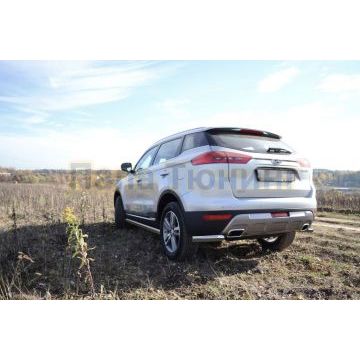 Защита задняя уголки D 60,3 Alfeko для Geely Atlas NL3 2017-