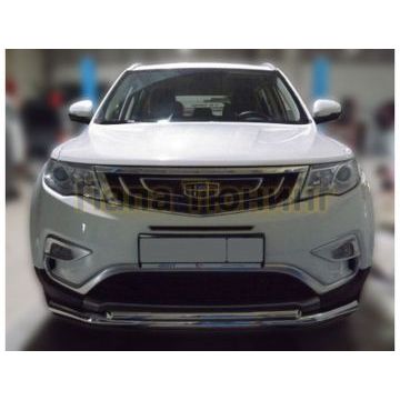 Защита передняя двойная D 60,3/42,4 Alfeko для Geely Atlas NL3 2017-