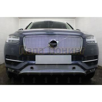 Защита радиатора Volvo XC90 2014- с парктроником chrome