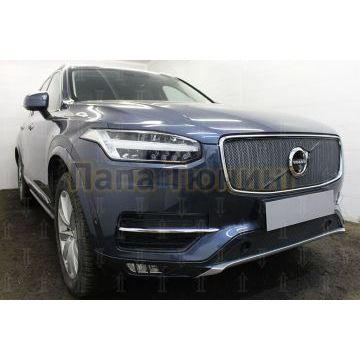 Защита радиатора Volvo XC90 2014- с парктроником black