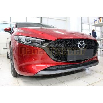 Защита радиатора Mazda 3 2019- black низ