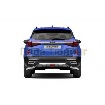 Защита заднего бампера d57 уголки для Kia Seltos 2020-
