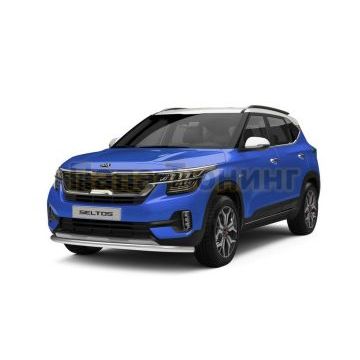 Защита переднего бампера d57 Rival для Kia Seltos 2020-