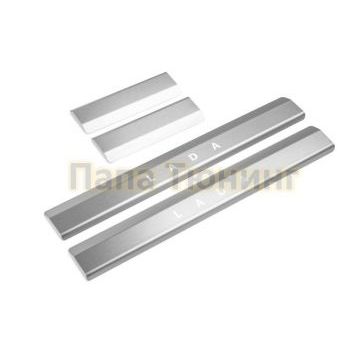 Накладки на пороги Rival для Lada 2110 / 2111 / 2112 1995-2014 / 1997-2009 / 1999-