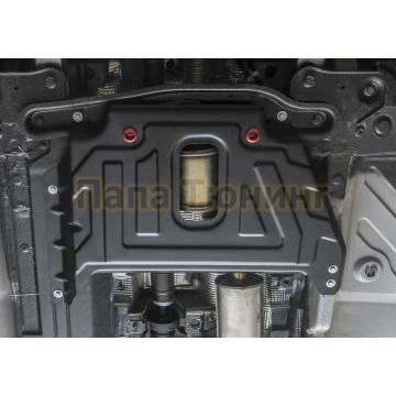 Защита кислородного датчика сталь АвтоБроня для Nissan Terrano, V - 1.6; 2.0 2016-/Renault Duster, V - 1.6; 2.0 2015-/Renault Kaptur, V - 2.0 2016-/Renault Arkana, V - 1.6 2019-