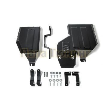 Защита топливного бака + редуктора сталь АвтоБроня для Mitsubishi Outlander, V - 2.0; 2.4; полный привод 2012-/Mitsubishi ASX, V - 2.0; полный привод 2010-/Mitsubishi Eclipse Cross, V - 1.5T; полный привод 2018-