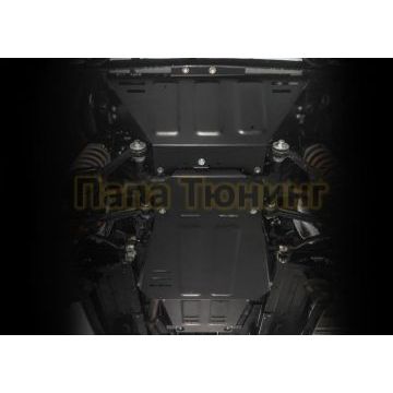 Комплект защит картер + КПП + РК сталь АвтоБроня для Lada 4х4, V - все 1977-2001/Lada 4х4, V - все 2001-2017/Lada 4х4, V - все 2017-2019/Lada 4х4, V - все 2019-