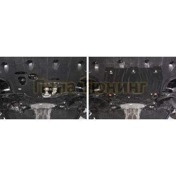 Защита картера + КПП сталь АвтоБроня для Hyundai Elantra, V - 1.6; 2.0 2019-/Hyundai Elantra, V - 1.6; 2.0 2016-2019/Hyundai i30, V - 1.6 2017-/Kia Ceed, V - 1.6 (128л.с) 2018-/Kia Ceed SW, V - 1.6 (128л.с) 2018-/Kia Cerato IV, V - 1.6; 2.0 2018-
