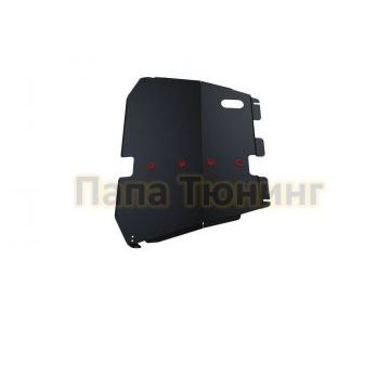 Защита картера + КПП сталь АвтоБроня для Hyundai Santamo, V - 2.0 1997-2002/Mitsubishi Space Wagon, V - все 1991-1998/Mitsubishi Space Runner, V - все; передний привод 1991-1998/Mitsubishi EXPO, V - 2.4 1991-1998