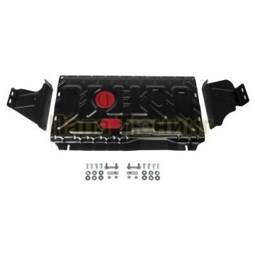 Защита картера + КПП сталь АвтоБроня для Ford Tourneo Custom, V - 2.2d; передний привод 2012-2018/ Ford Tourneo Custom, V - 2.2d; передний привод 2017-/Ford Transit, V - 2.2d; передний привод 2014-2017/Ford Transit, V - 2.2d; передний привод 2017-