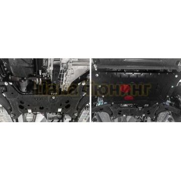 Защита картера + КПП сталь АвтоБроня для Ford Tourneo Custom, V - 2.2d; передний привод 2012-2018/ Ford Tourneo Custom, V - 2.2d; передний привод 2017-/Ford Transit, V - 2.2d; передний привод 2014-2017/Ford Transit, V - 2.2d; передний привод 2017-