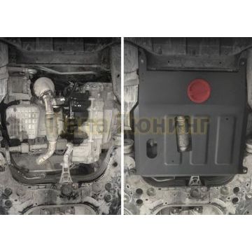 Защита картера + КПП сталь АвтоБроня для Chevrolet Cobalt, V - 1.5 2011-2016/Chevrolet Cobalt, V - 1.5 2020-/ Ravon R4, V - 1.5 2016-