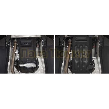 Защита КПП + РК сталь 2 мм АвтоБРОНЯ для BMW X5, 35i; 30d; 25d; 40d; 50i 2010-2018/BMW X6, 30d; 35i; 50i 2008-2020