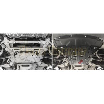 Защита картера сталь АвтоБроня для BMW X5, 35i; 30d; 25d; 40d; 50i 2010-2018/BMW X6, 30d; 35i; 50i 2008-2020