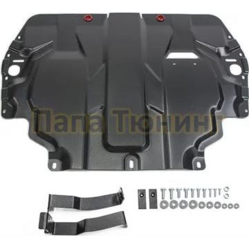 Защита КПП + РК сталь АвтоБроня для BMW X3, 20i; 20d; 28i; 30d 2010-2017/BMW X4, 28i; 30d 2014-2018