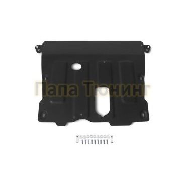 Защита картера + КПП сталь Rival для Nissan Terrano, V - 1.6; 2.0 2016-/Nissan Terrano, V - 1.6; 2.0 2014-2016/Renault Duster, V - 1.6; 2.0; 1.5d 2015-/Renault Duster,  V - 1.6; 2.0; 1.5d 2011-/Renault Arkana,  V - 1.3T; 1.6 2019-/Renault Kaptur, 1.6; 2.0 2016-