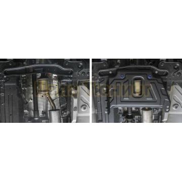 Защита кислородного датчика сталь Rival для Nissan Terrano, V - 1.6; 2.0 2016-/Renault Kaptur, V - 2.0 2016-/Renault Duster, V - 1.6; 2.0 2015-/Renault Arkana, V - 1.6 2019-