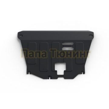 Защита картера + КПП сталь Rival для Kia Soul, V - 1.6; 1.6T; 2.0 2019-/Kia Seltos, V - 2.0; полный привод/1.6 (123 л.с.); передний привод 2019-