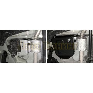 Защита адсорбера сталь Rival для Kia Seltos, V - 2.0; полный привод/1.6 (123 л.с.); передний привод 2019-