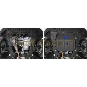 Защита картера + КПП сталь Rival для Chevrolet Malibu, V - 2.5; 2.0T 2019-