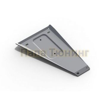 Защита глушителя алюминий 4мм Rival для Volkswagen Transporter, V - 2.0d 2015-2019/Volkswagen Multivan, V - 2.0d 2015-2019/Volkswagen Caravelle , V - 2.0d 2015-2019