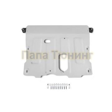 Защита картера + КПП алюминий Rival для Nissan Terrano, V - 1.6; 2.0; полный привод 2014-/Renault Arkana,  V - 1.3T; 1.6 2019-/Renault Kaptur, V - 2.0; полный привод 2016-/Renault Duster, V - 1.6; 2.0; 1.5d; полный привод 2011-