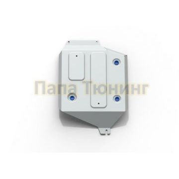 Защита топливного бака алюминий 4 мм Rival для Mitsubishi ASX, V - 1.6; передний привод 2010-/Mitsubishi Outlander, V - 2.0; передний привод 2012-/Mitsubishi Eclipse Cross, V - 1.5T; передний привод 2018-