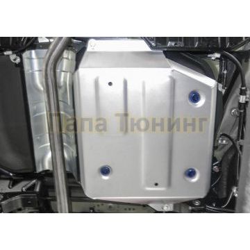 Защита топливного бака алюминий 4 мм Rival для Mitsubishi ASX, V - 1.6; передний привод 2010-/Mitsubishi Outlander, V - 2.0; передний привод 2012-/Mitsubishi Eclipse Cross, V - 1.5T; передний привод 2018-