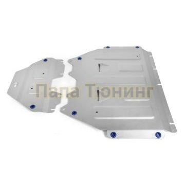 Комплект защит картера алюминий 4 мм Rival для Mercedes-Benz A-Class W177, комплектация A200, V - 1.3 (150л.с.)/A220, V - 2.0 (190л.с.); Часть 2 2018-/Mercedes-Benz B-Class W247, комплектация B180, V - 1.3 (136л.с.); Часть 2 2019-/Mercedes-Benz CLA-class C118, V - 1.3; Часть 2 2019-/Mercedes-Benz GLA-class H247 V - 1.3; 2.0 (224 л.с.); Часть 2 2020-/Mercedes-Benz GLB-class X247 V - 2.0d; 2.0; Часть 2 2019-