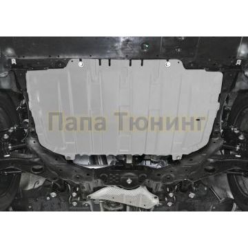 Защита картера + КПП алюминий 4 мм Rival для Mazda 3, V - 1.5; 1.6; 2.0 2013-/Mazda 6, V - 2.0; 2.5 2012-/Mazda CX-5, V - 2.0; 2.5 2011-/Mazda CX-9, V - 2.5 2017-