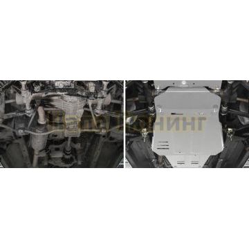 Защита КПП алюминий 4 мм RIVAL для Lada 4х4, V - все 1977-2001/Lada 4х4, V - все 2001-2017/Lada 4х4, V - все 2017-2019/Lada 4х4, V - все 2019-2021/Lada Niva Legend, V - все 2021-/