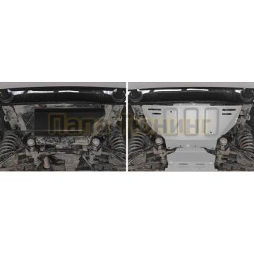 Защита картера алюминий 4 мм RIVAL для Lada 4х4, V - все 1977-2001/Lada 4х4, V - все 2001-2017/Lada 4х4, V - все 2017-2019/Lada 4х4, V - все 2019-2021/Lada Niva Legend, V - все 2021-