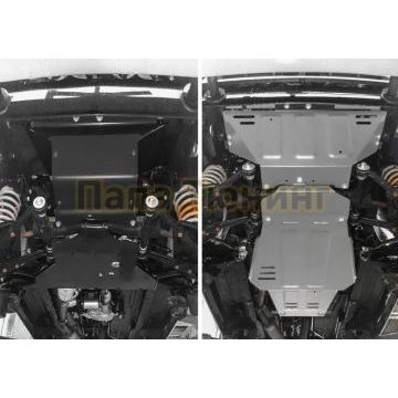 Комплект защит картер + КПП + РК алюминий 4 мм RIVAL для Lada 4х4, V - все 1977-2001/Lada 4х4, V - все 2001-2017/Lada 4х4, V - все 2017-2019/ Lada 4х4, V - все 2019-2021/Lada Niva Legend, V - все 2021-